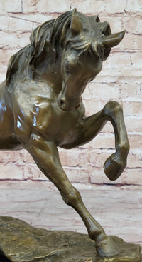 Thoroughbred Horse Dressage Stallion Mare Bronze Sculpture