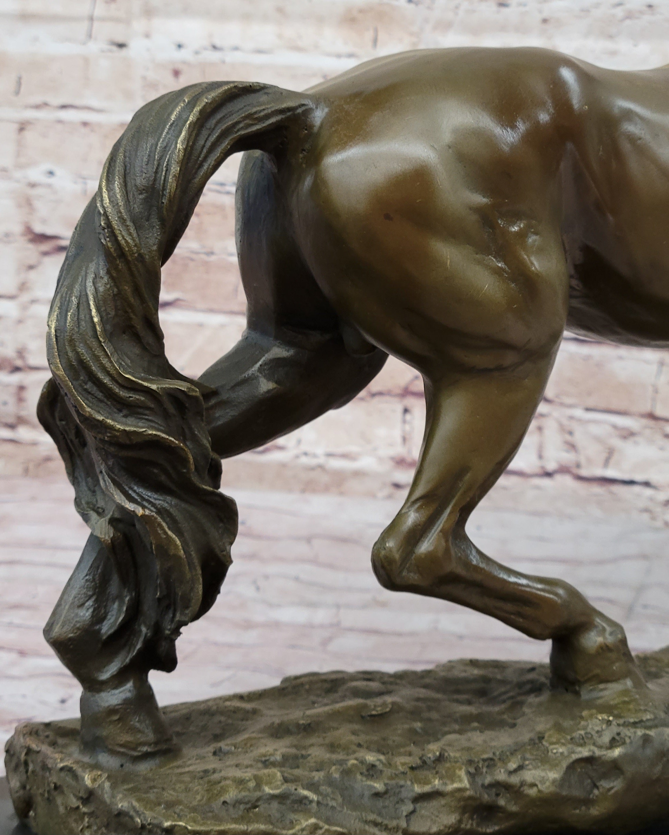 Thoroughbred Horse Dressage Stallion Mare Bronze Sculpture