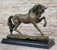 Thoroughbred Horse Dressage Stallion Mare Bronze Sculpture
