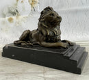 Barye African Lioness Lion Wild Life Animal Bronze Sculpture