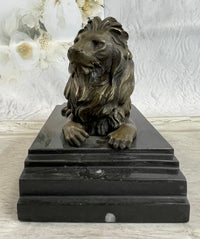 Barye African Lioness Lion Wild Life Animal Bronze Sculpture