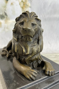 Barye African Lioness Lion Wild Life Animal Bronze Sculpture