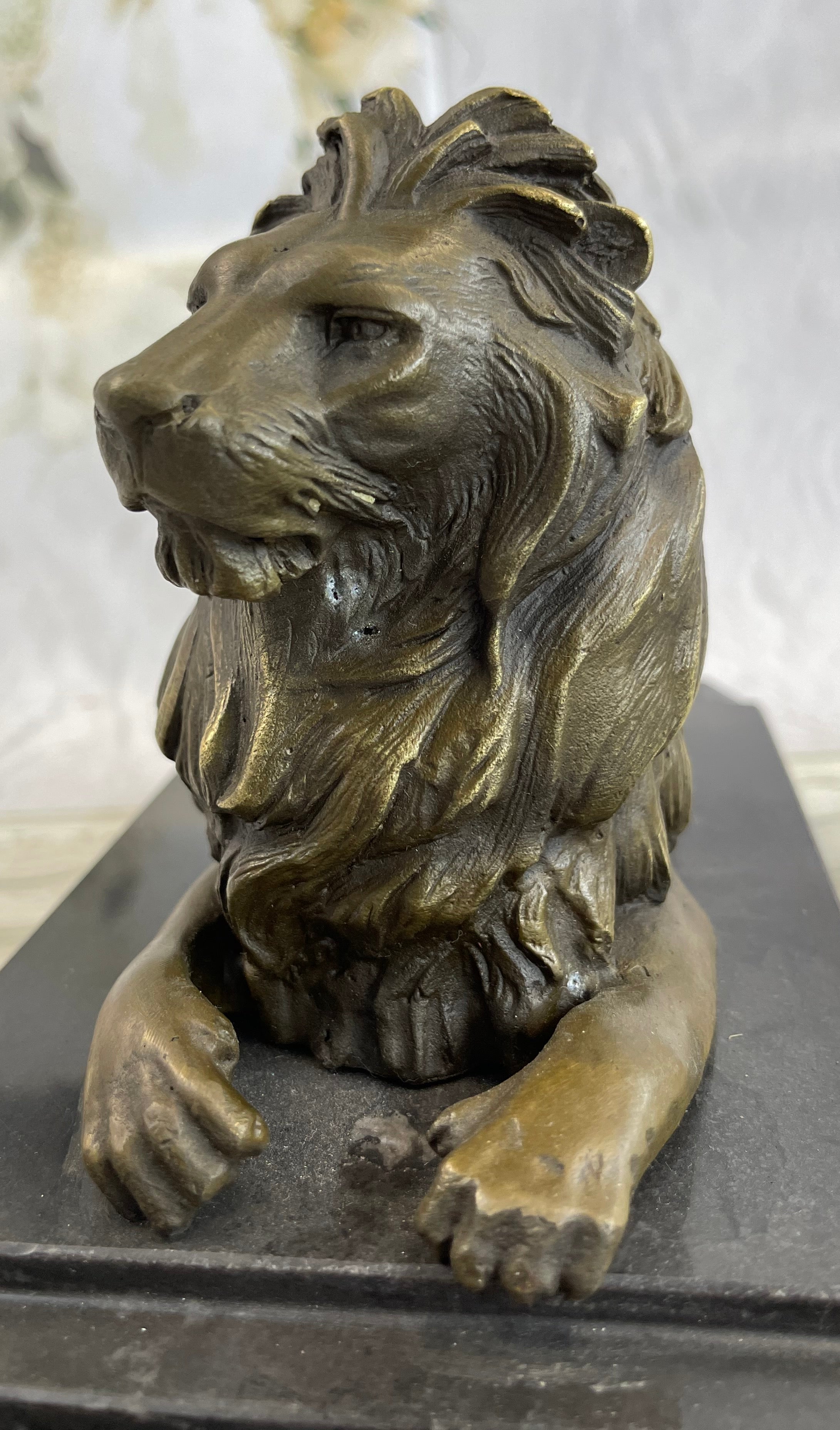 Barye African Lioness Lion Wild Life Animal Bronze Sculpture