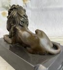 Barye African Lioness Lion Wild Life Animal Bronze Sculpture