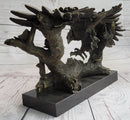 Milo Large American Bad Eagle Landing Bronze Sculpture