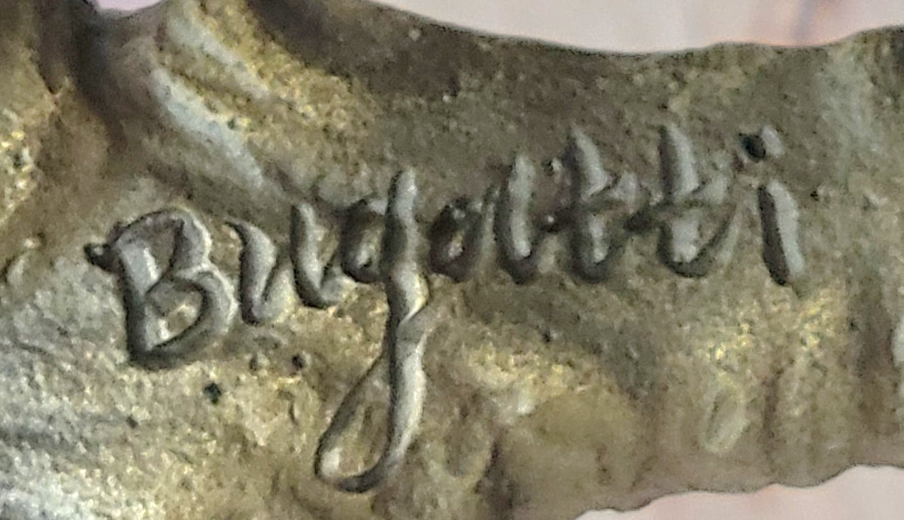 Bronze Elephant Sculpture with Trunk Raised on Marble Base