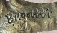 Bronze Elephant Sculpture with Trunk Raised on Marble Base