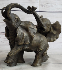 Baby Elephants Playing Hot Cast Bronze Metal Sculpture