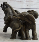 Baby Elephants Playing Hot Cast Bronze Metal Sculpture