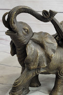 Baby Elephants Playing Hot Cast Bronze Metal Sculpture