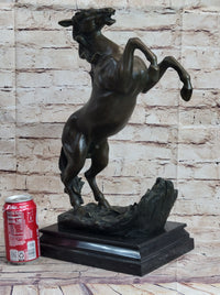 Bronze Rearing Horse Sculpture Equestrian PJ Mene
