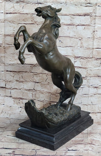 Bronze Rearing Horse Sculpture Equestrian PJ Mene