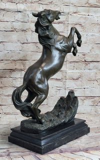 Bronze Rearing Horse Sculpture Equestrian PJ Mene