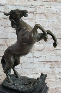 Bronze Rearing Horse Sculpture Equestrian PJ Mene