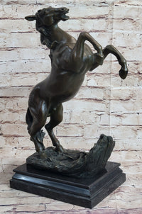 Bronze Rearing Horse Sculpture Equestrian PJ Mene
