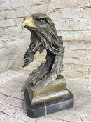 Life Size American Bald Eagle Bronze Bust Extra Large