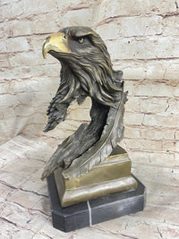 Life Size American Bald Eagle Bronze Bust Extra Large