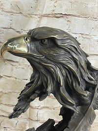 Life Size American Bald Eagle Bronze Bust Extra Large