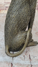 Stylized Bronze Leopard Sculpture – Modern Big Cat Art