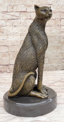 Cougar Jaguar Wildlife Animal by Henry Moore Bronze Sculpture