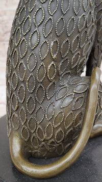 Cougar Jaguar Wildlife Animal by Henry Moore Bronze Sculpture