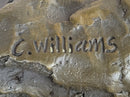 Playful Chimpanzee Swing on Bar Bronze by C. Williams