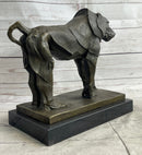 Baboon Monkey Primate Bronze Sculpture on Marble Base