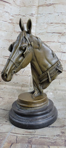 Hot Cast Bronze Horse Head Sculpture Barye Art