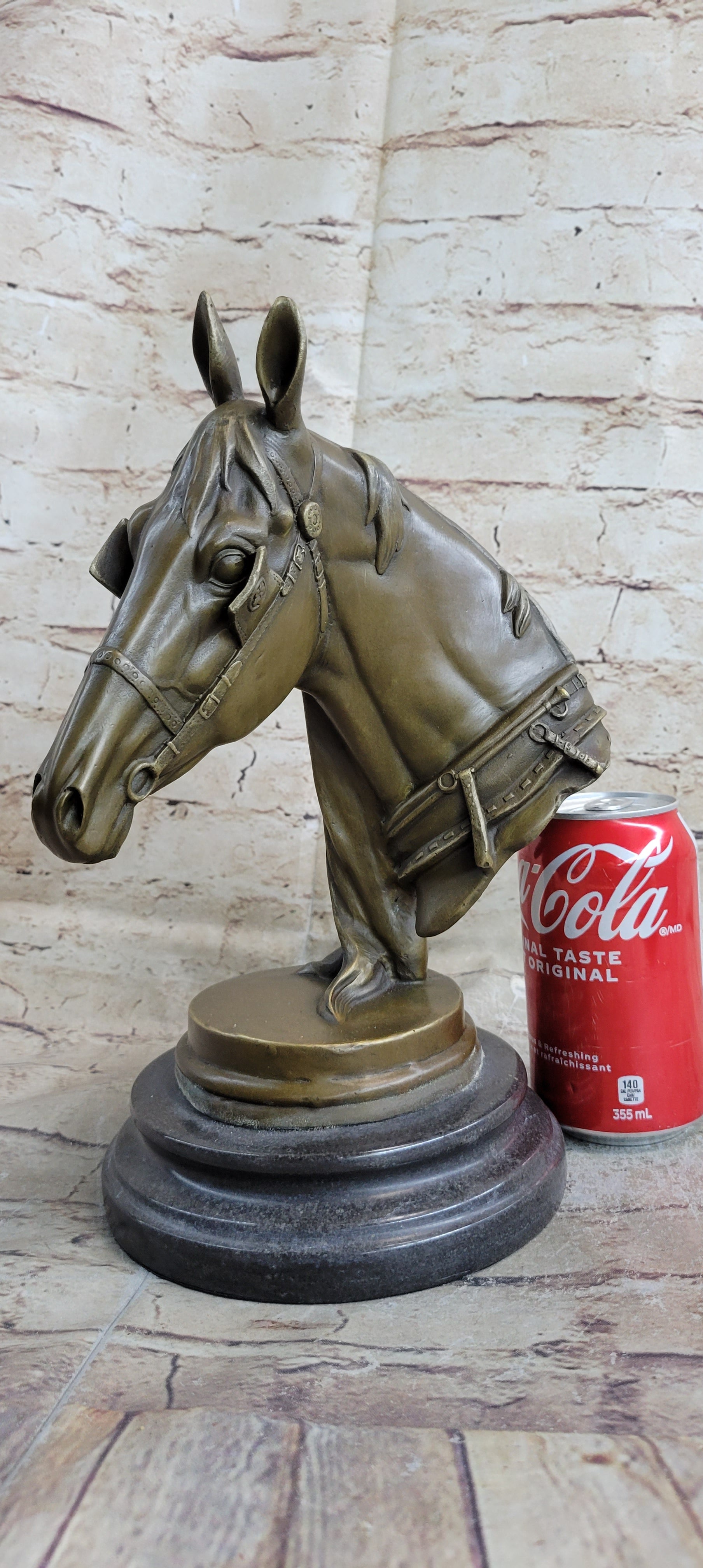 Hot Cast Bronze Horse Head Sculpture Barye Art
