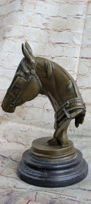 Hot Cast Bronze Horse Head Sculpture Barye Art