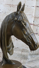 Hot Cast Bronze Horse Head Sculpture Barye Art