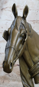 Hot Cast Bronze Horse Head Sculpture Barye Art