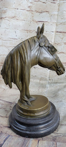 Hot Cast Bronze Horse Head Sculpture Barye Art