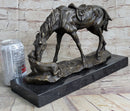Friendship between Horse & Dog Bronze Sculpture