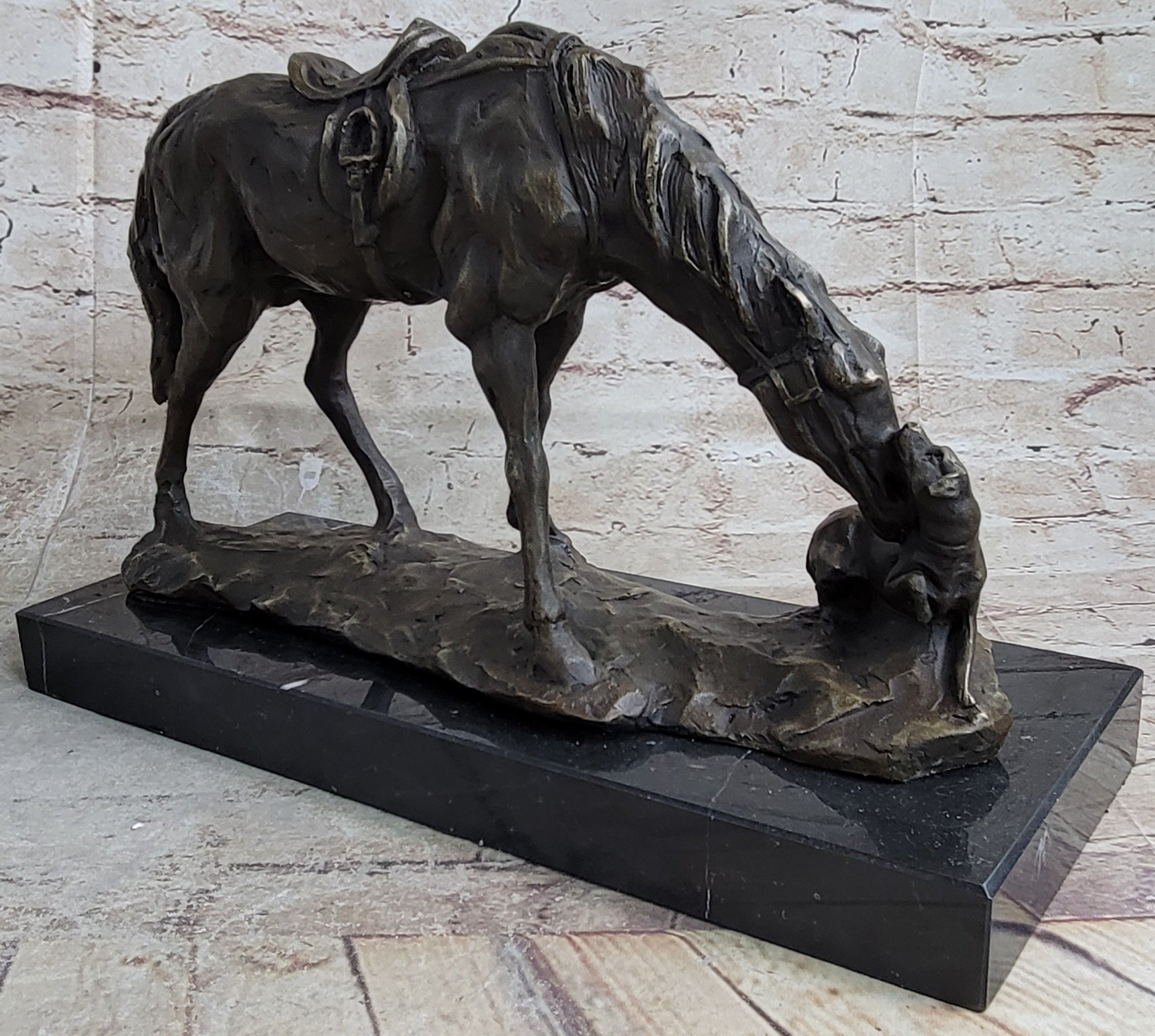 Friendship between Horse & Dog Bronze Sculpture