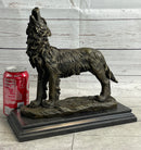 Hot Cast Bronze Howling Wolf Sculpture by Milo