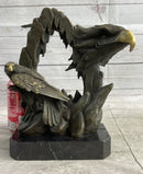 Majestic Bald Eagle Head Bronze Sculpture Wildlife Art