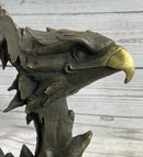 Majestic Bald Eagle Head Bronze Sculpture Wildlife Art