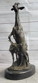 Two Gazelle Antelope Kudu Bronze Wildlife Sculpture