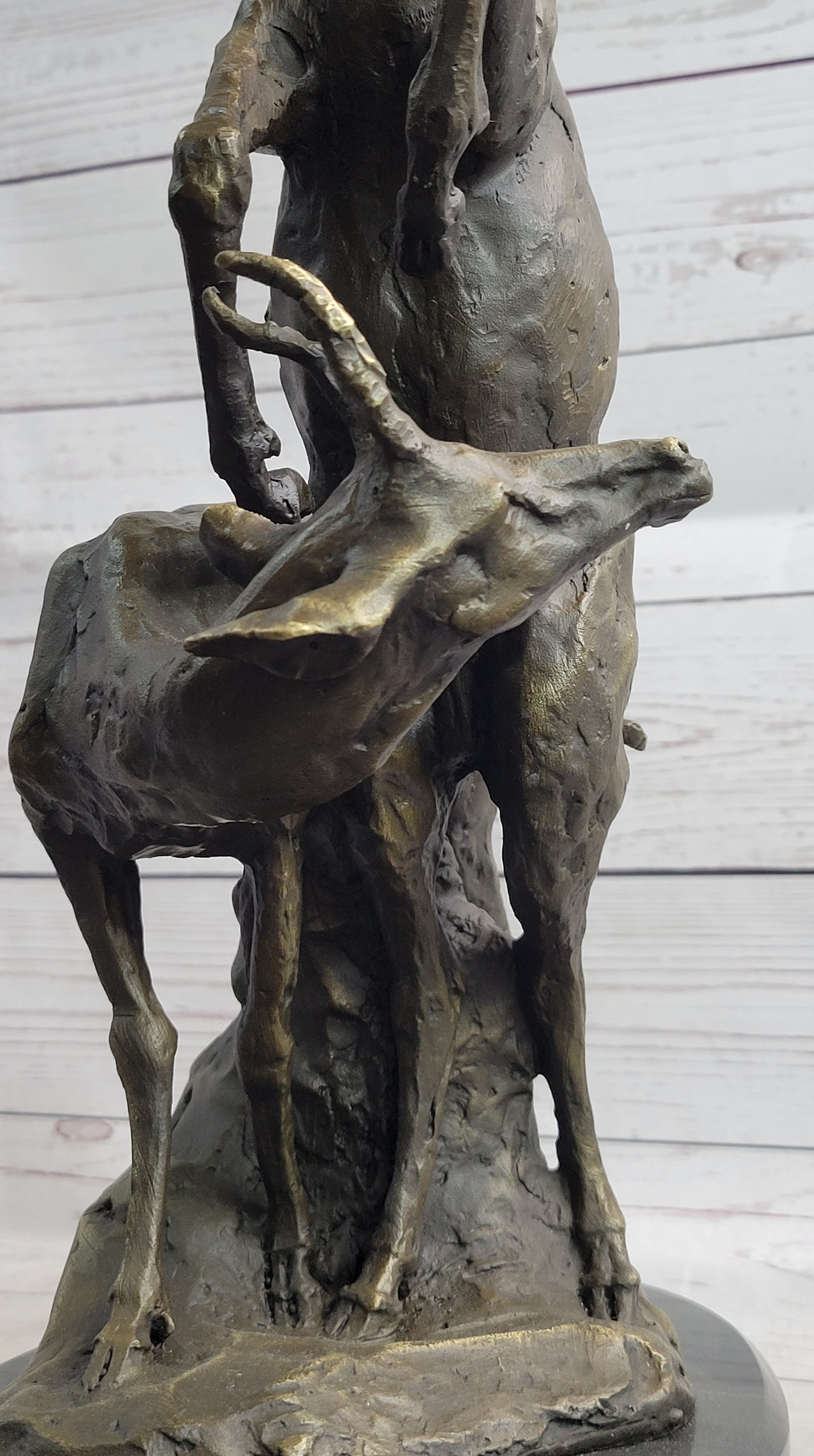 Two Gazelle Antelope Kudu Bronze Wildlife Sculpture
