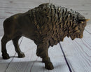 American Buffalo Bull Bison Bronze Metal Figure 8" x 11"