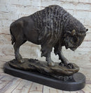 American Bison Buffalo Bronze Sculpture Wildlife Art Deco