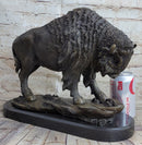 American Bison Buffalo Bronze Sculpture Wildlife Art Deco