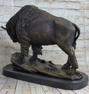 American Bison Buffalo Bronze Sculpture Wildlife Art Deco