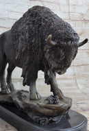 American Bison Buffalo Bronze Sculpture Wildlife Art Deco