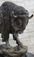 American Bison Buffalo Bronze Sculpture Wildlife Art Deco