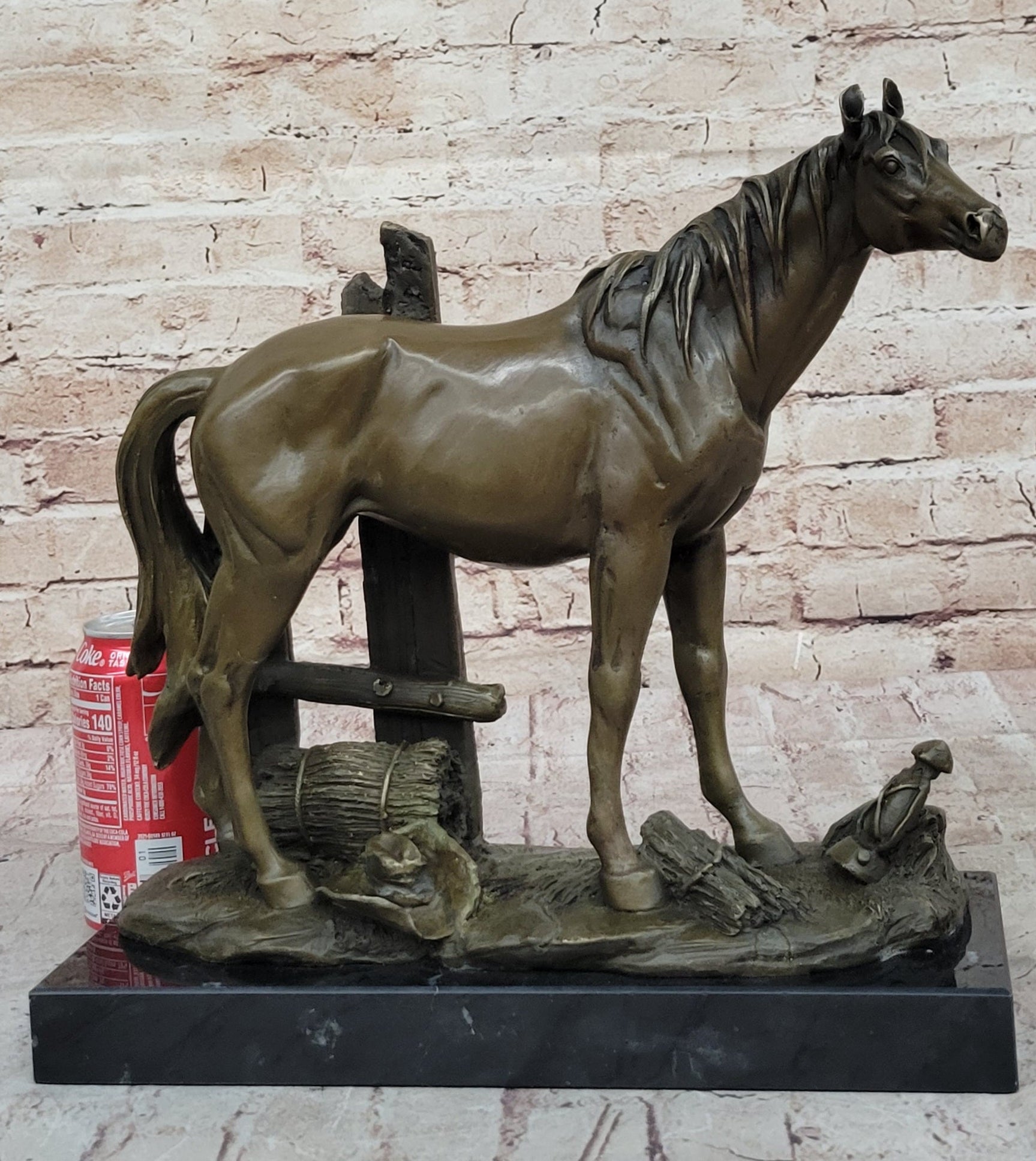 Horse at the Stable Bronze Sculpture Equestrian Art