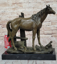 Horse at the Stable Bronze Sculpture Equestrian Art