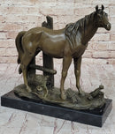 Horse at the Stable Bronze Sculpture Equestrian Art