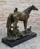 Horse at the Stable Bronze Sculpture Equestrian Art
